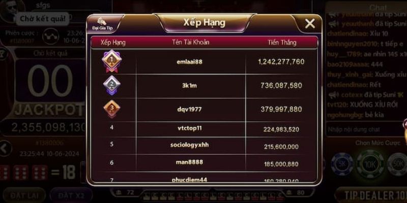 Luật chơi của tựa game tài xỉu được đánh giá cao